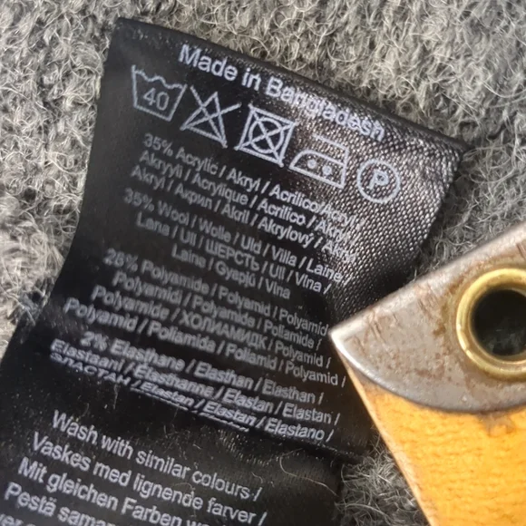 ICHI Oversized Sleeveless Open Cardigan Size XS/S - Picture 4 of 5